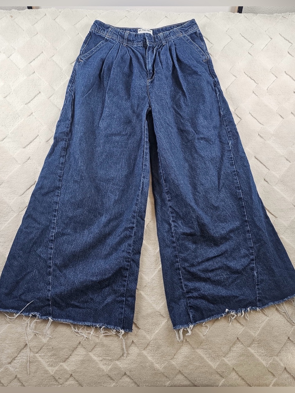 We The Free Equinox Denim Trouser Womens 28 Slouchy Wide Leg High Rise